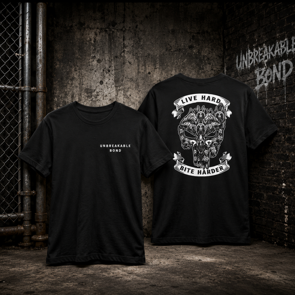 Live Hard Bite Harder Tee